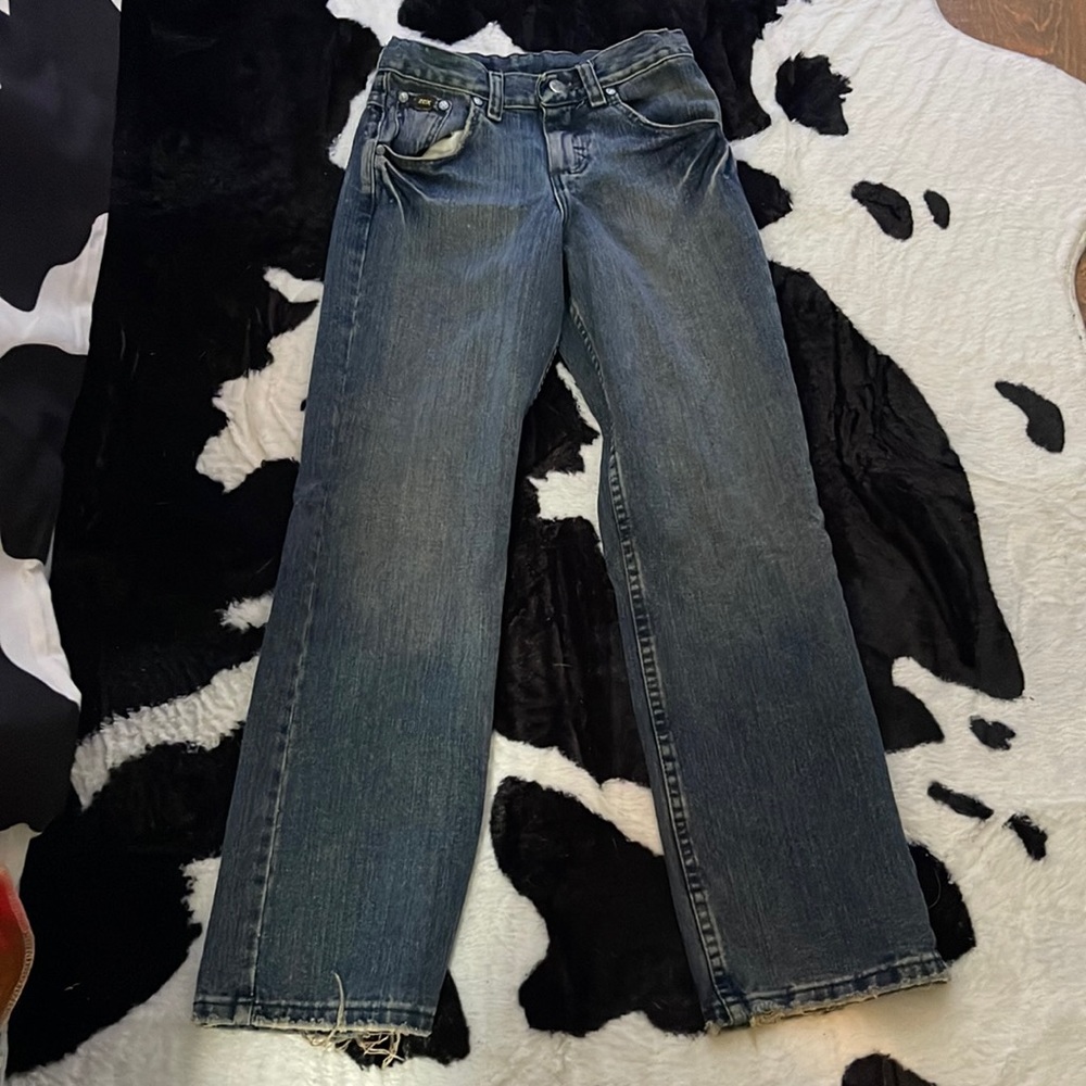 Just laying around they are good jeans